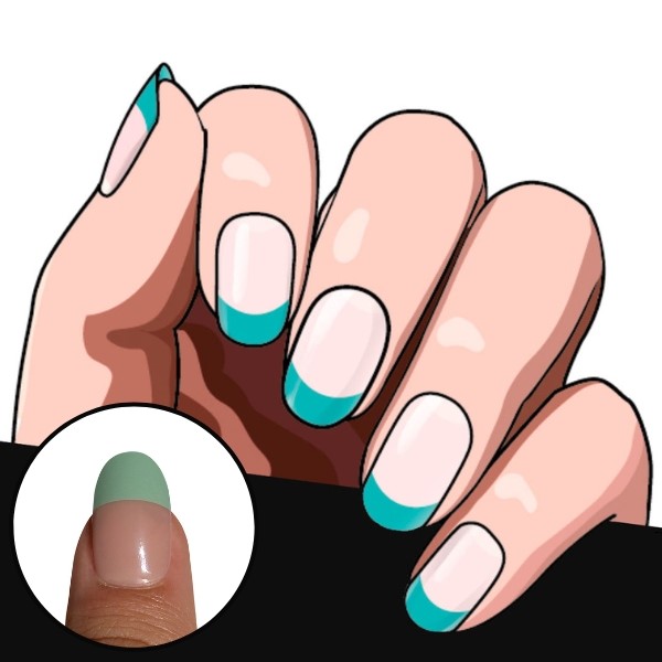 UVNAILS (Green french)