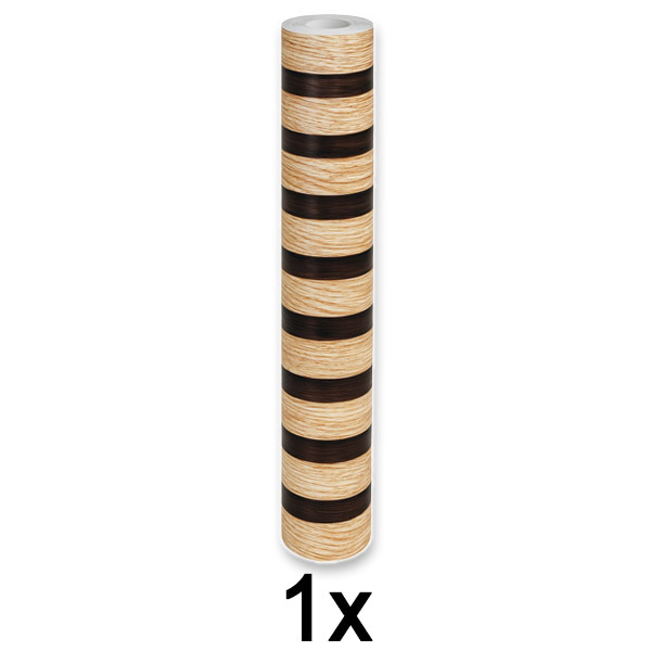 1x Elegantní nástěnná samolepka s efektem dřeva | LINEWALL