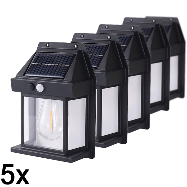 5x Venkovní solární světlo se senzorem | FLUXLAMP